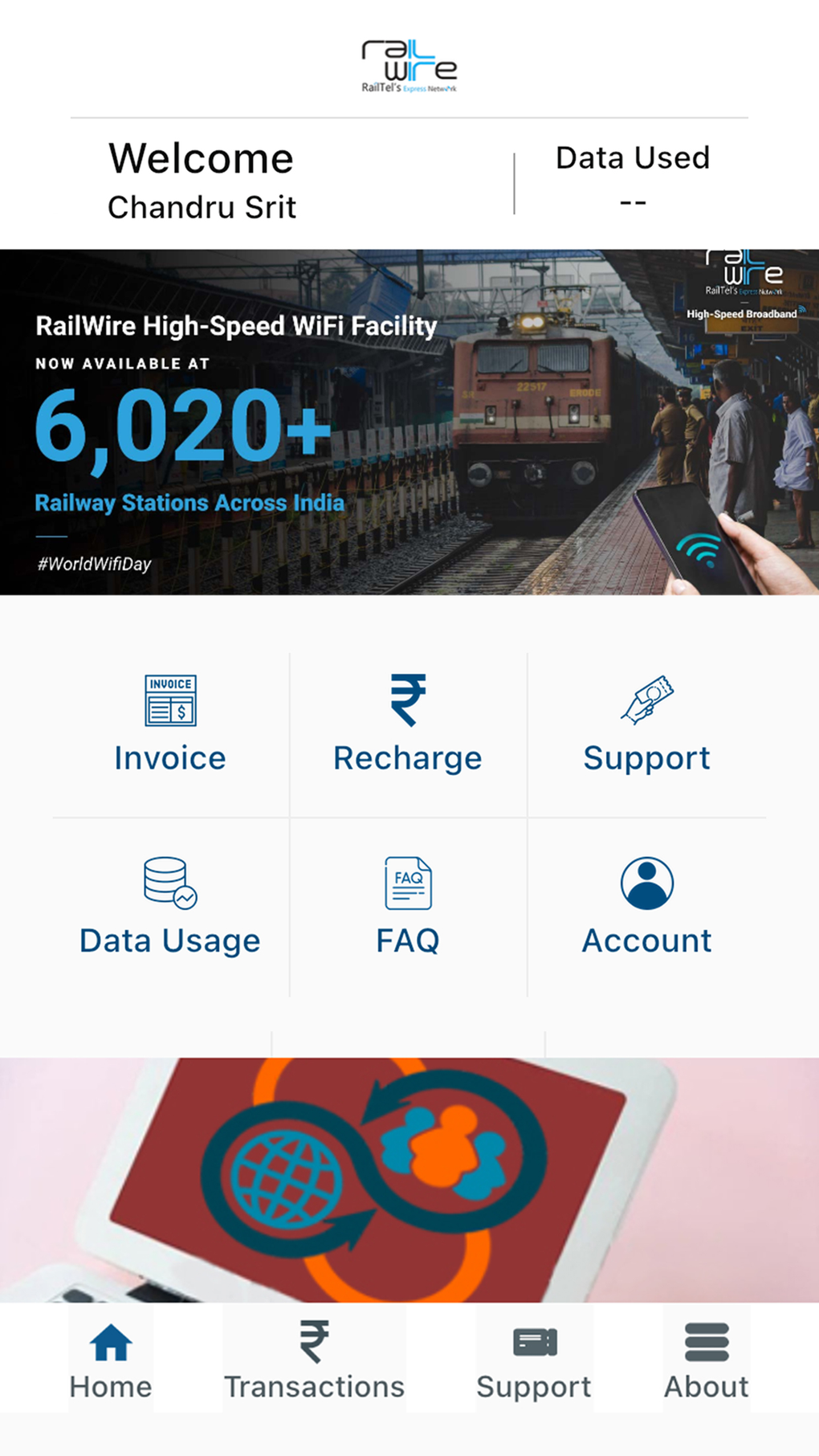 RailWire Subscriber IPhone RailWire Subscriber IPhone