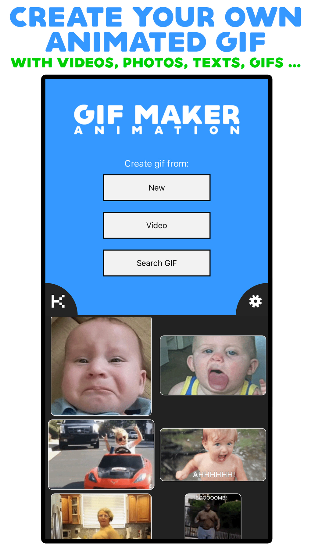 Gif Maker Animation لنظام Iphone - تنزيل