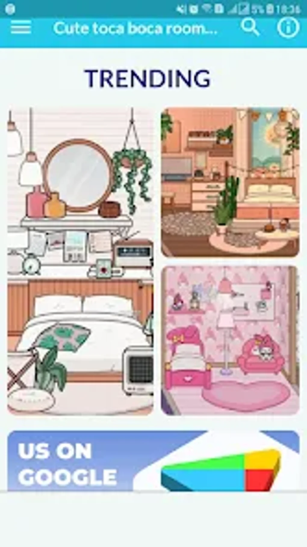 Toca Boca Aesthetic Room Ideas для Android — Скачать