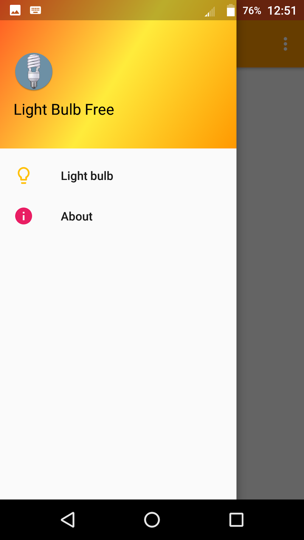 trying to download lightbulb app and getting ads