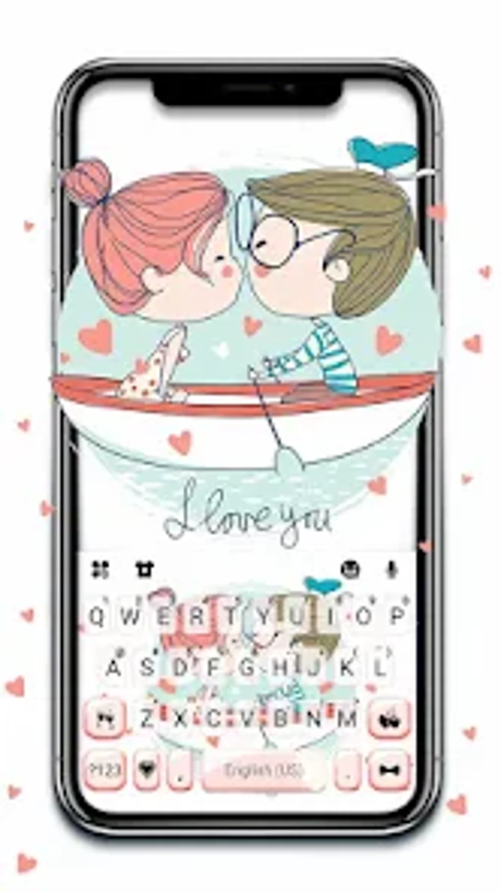 Android Için Couple Kiss Doodle Keyboard Th İndir 0906