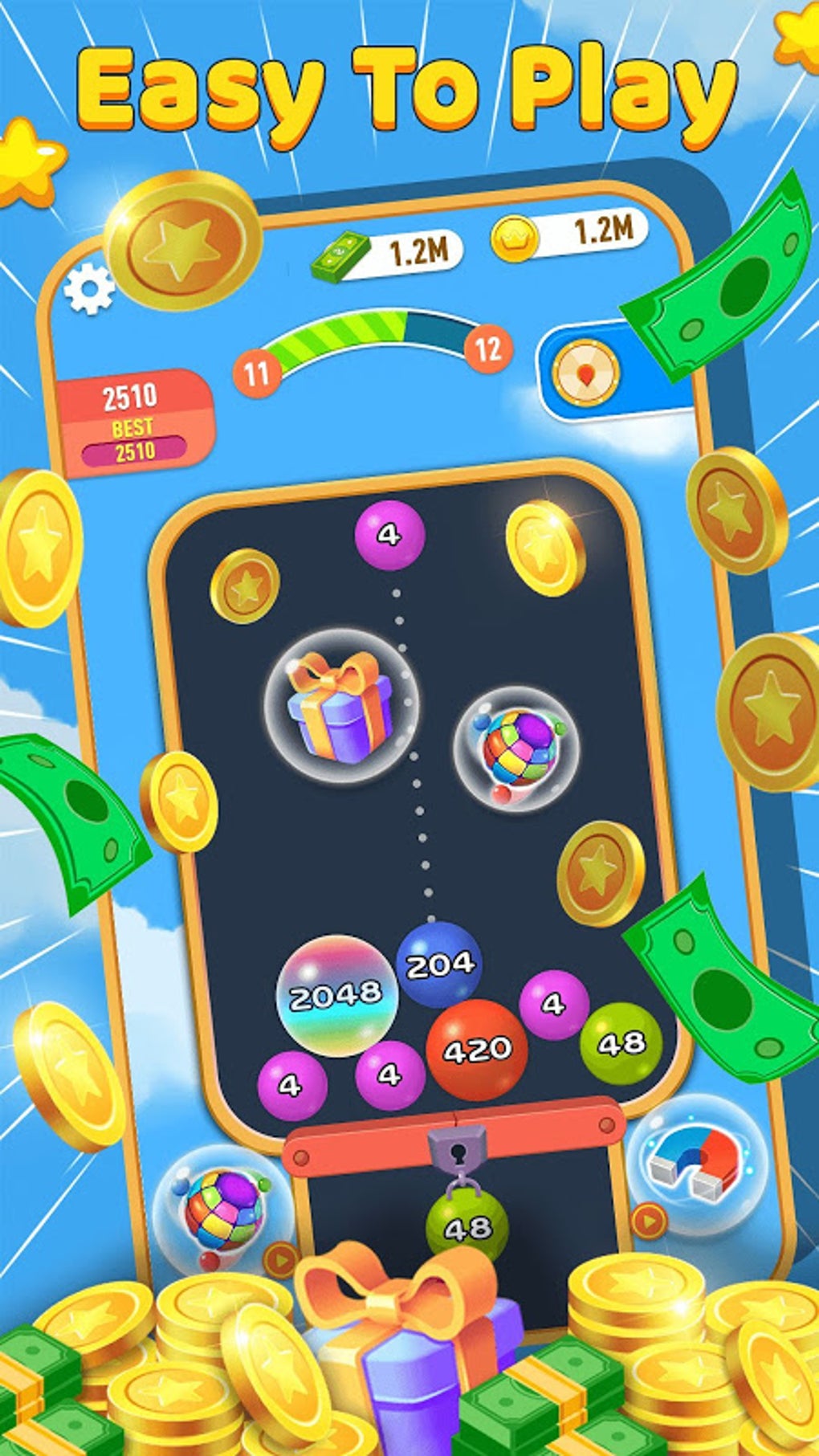 Lucky 2048 - Merge Ball and Win Free Reward APK para Android