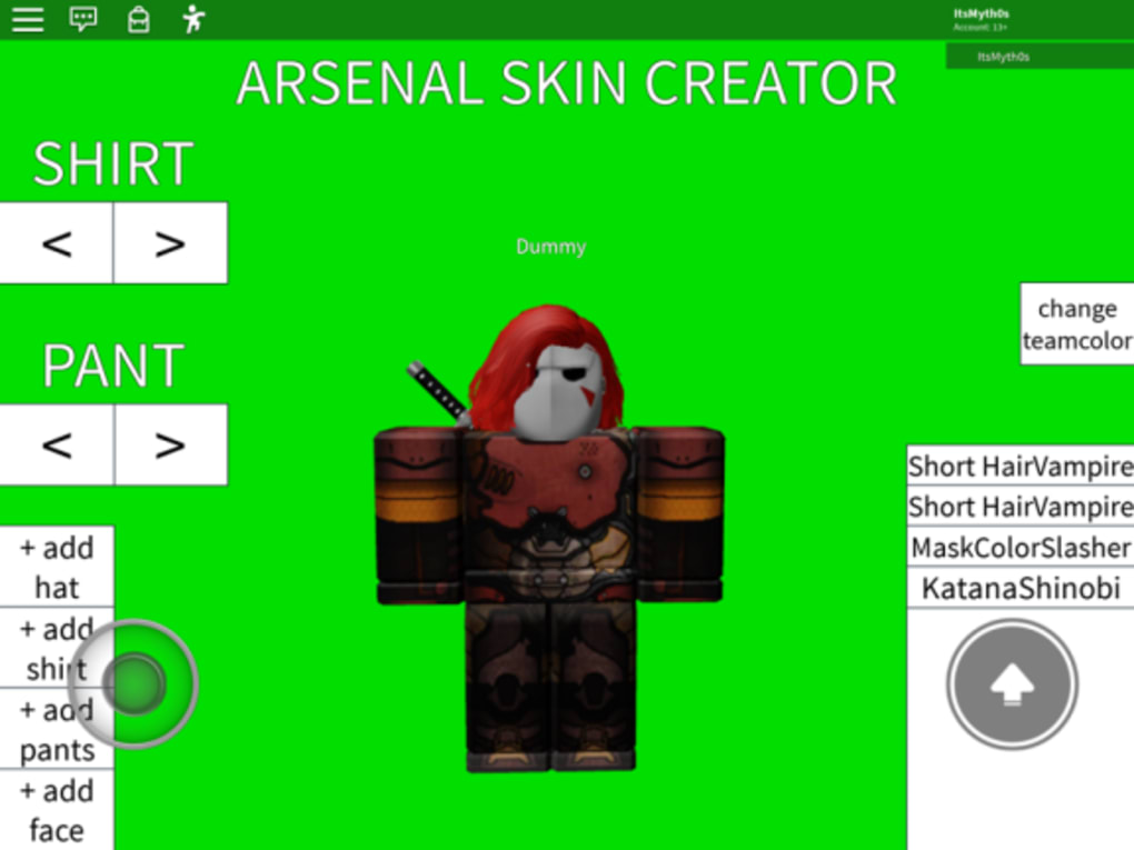 Arsenal Skin Maker - Roblox
