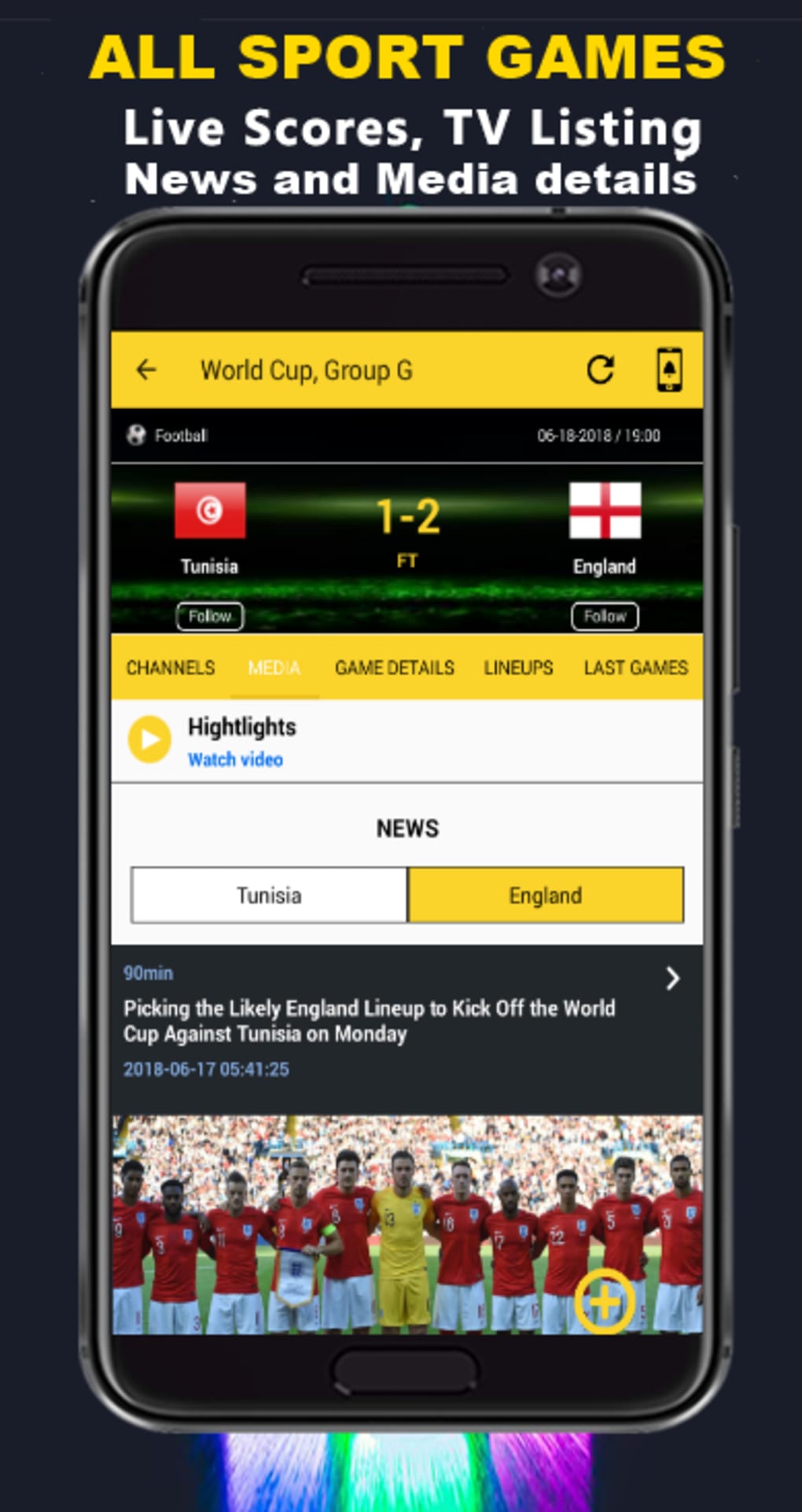 My Live Sport TV for Android