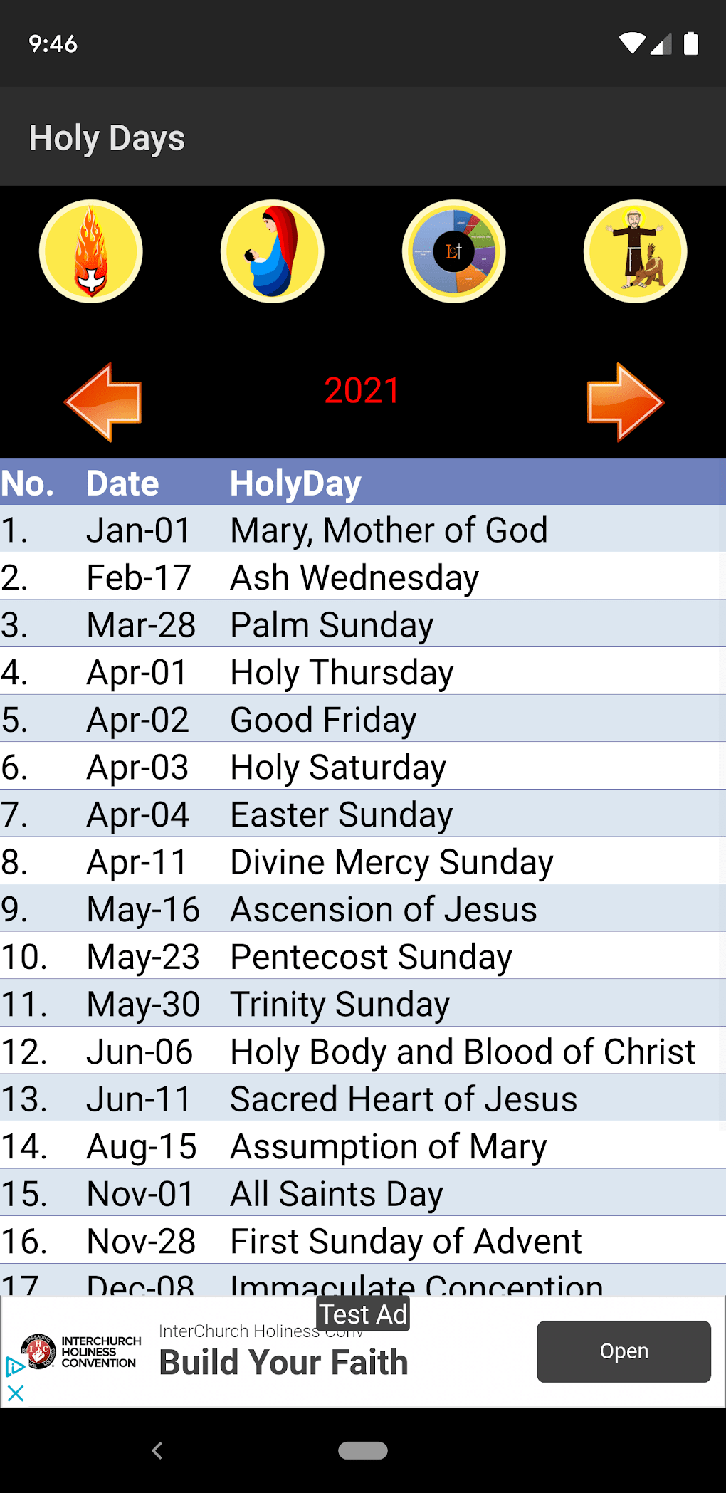 Catholic Liturgical Calendar for Android Download