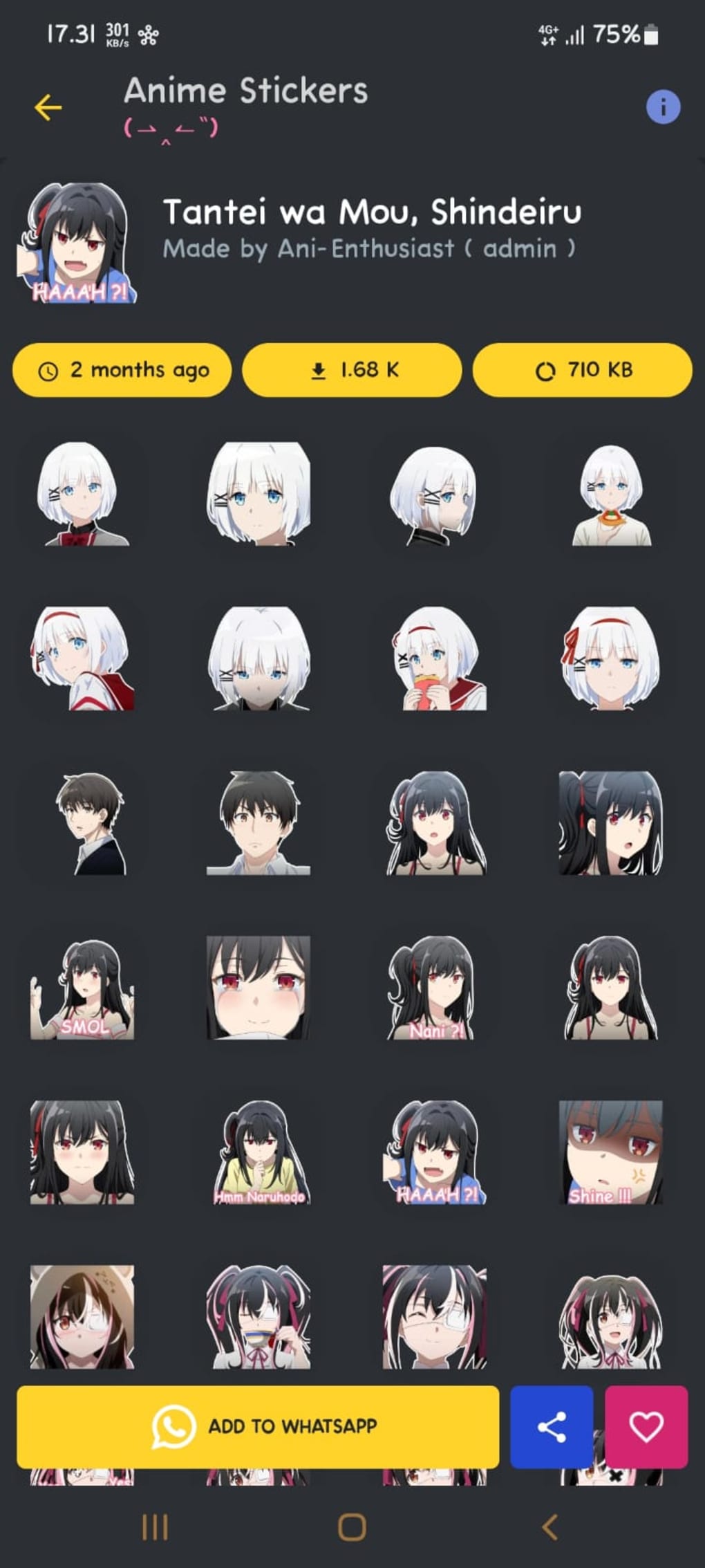 Anime Stickers for Whatsapp for Android  Free App Download