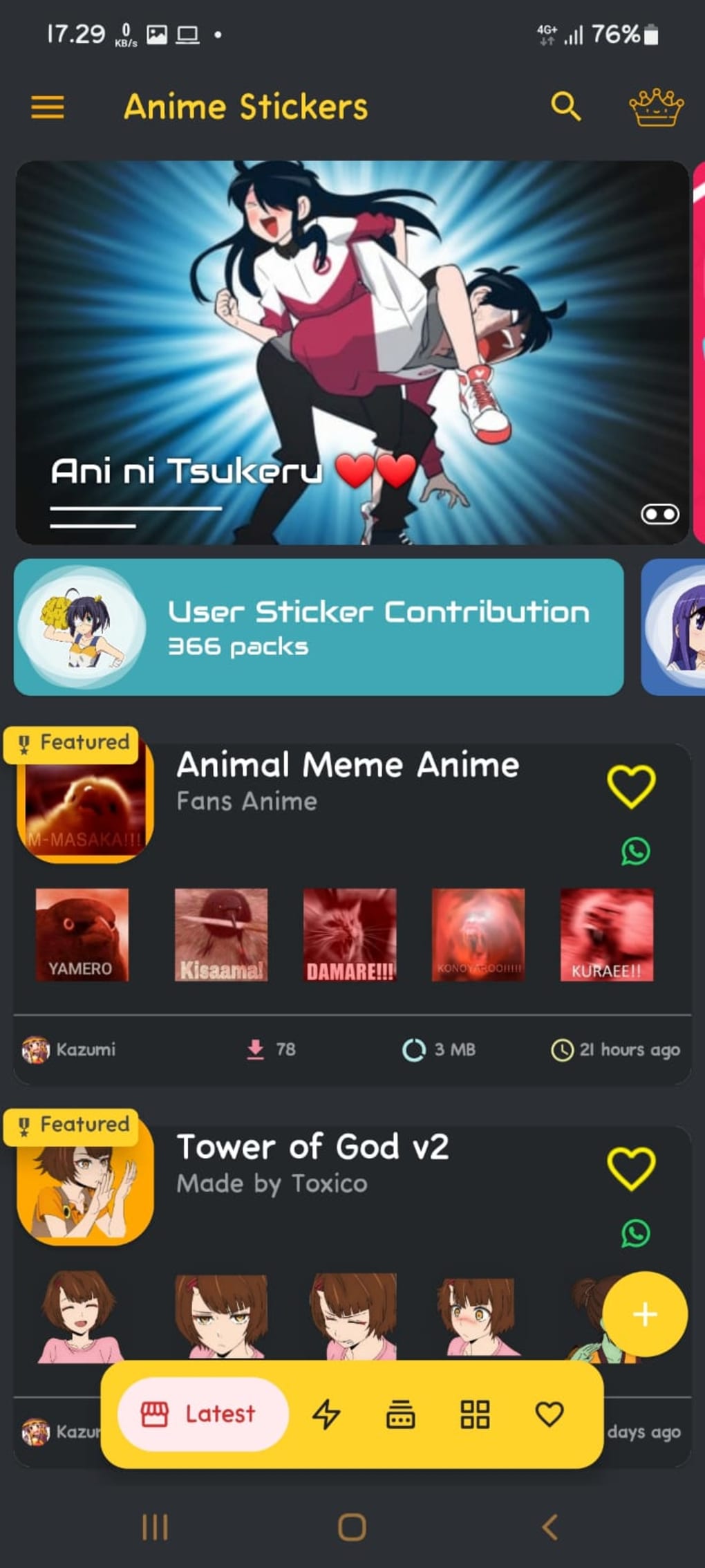 About: Anime Stickers for WhatsApp (Google Play version)