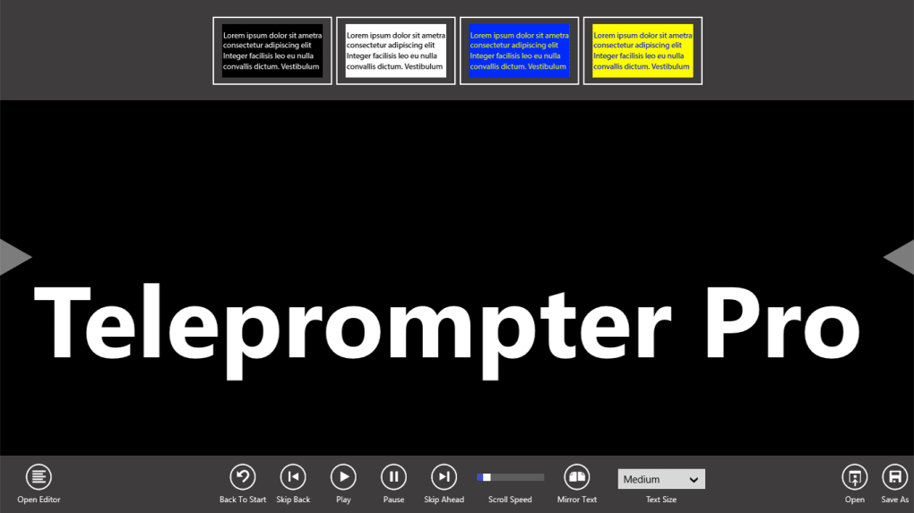teleprompter reader