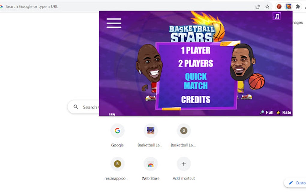 Basketball Stars Unblocked Game for Google Chrome Extension Download