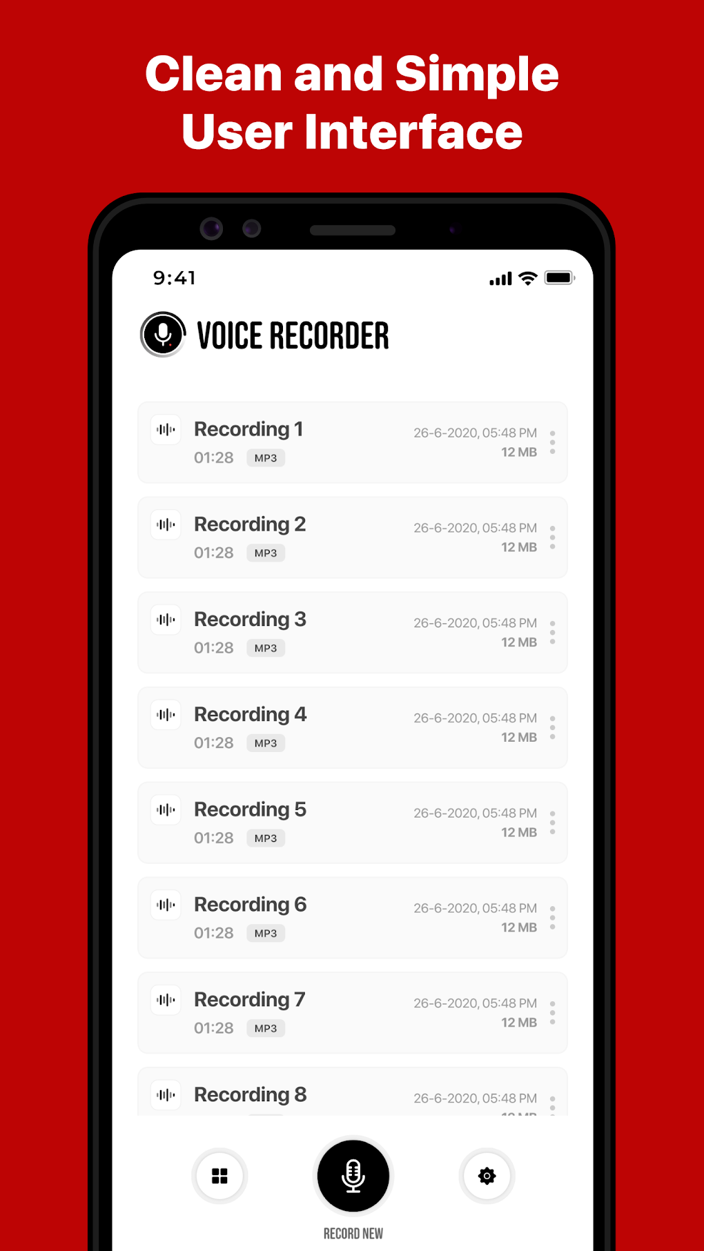Android Voice Recorder App 
