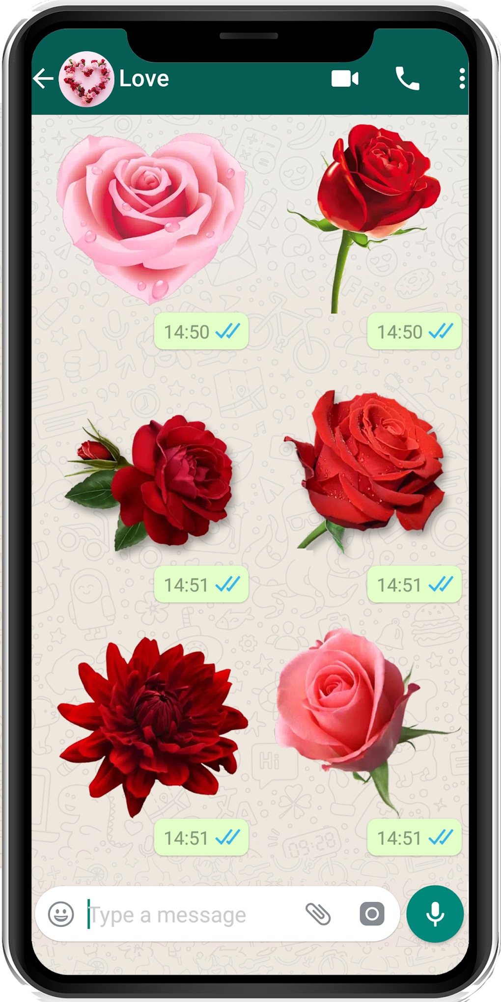 WAStickerApps flowers stickers and Roses stickers для Android — Скачать