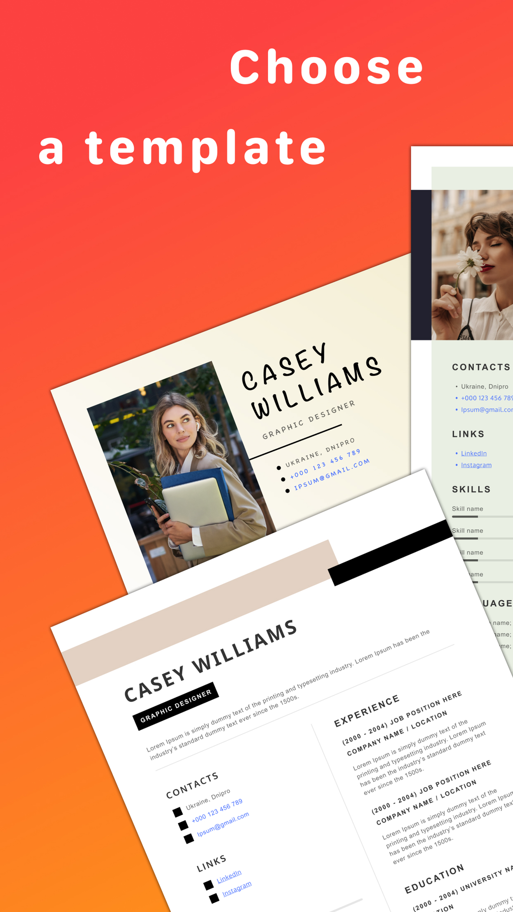 Resume Builder Intelligent CV - Resume Builder Intelligent Cv Screenshot 