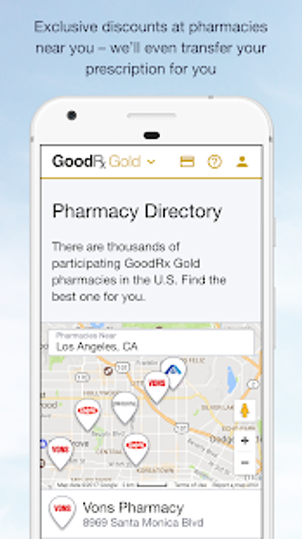 GoodRx Gold - Pharmacy Discount Card para Android - Descargar