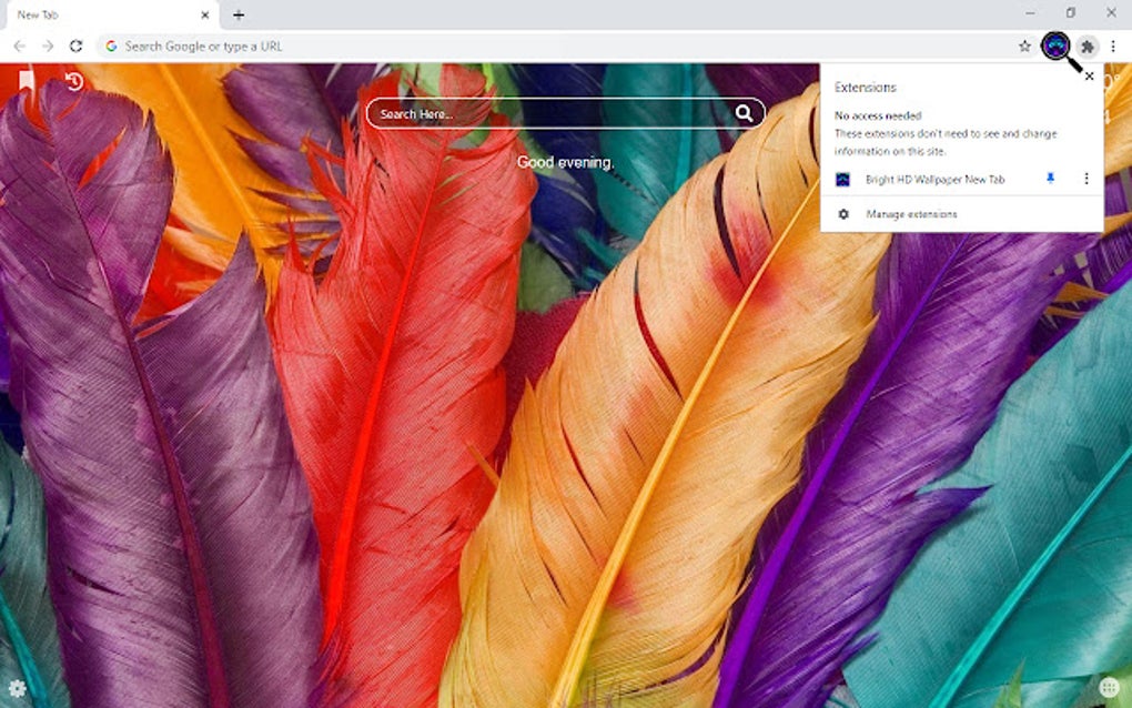 Bright HD Wallpaper New Tab pour Google Chrome - Extension Télécharger