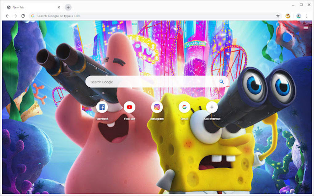 Lure fløjte fiktiv The SpongeBob on the Run Wallpapers New Tab for Google Chrome - Extension  Download