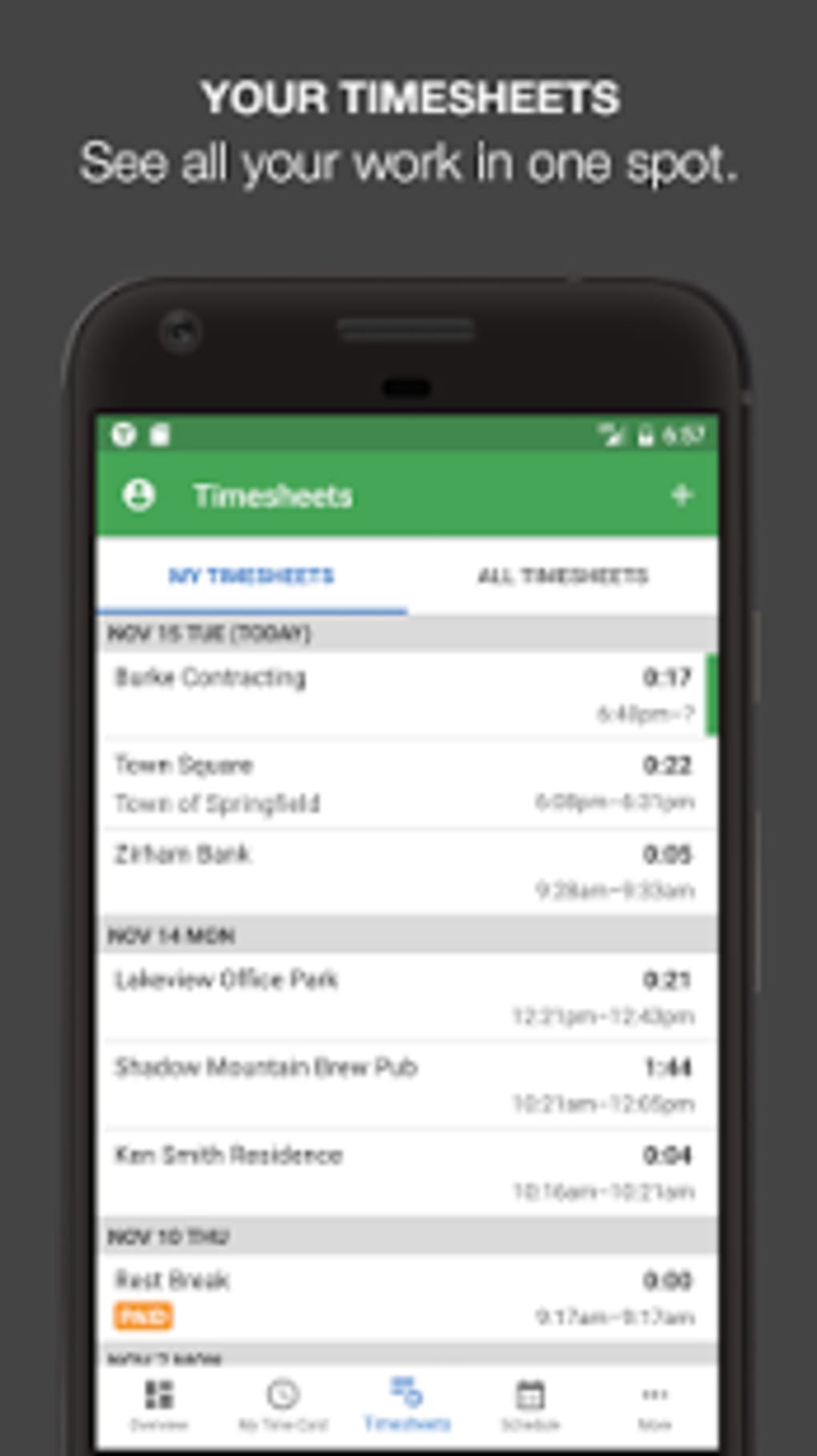 quickbooks time tracker iphone app