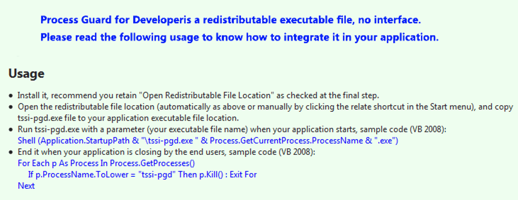 Closing application перевод. Process Guard.