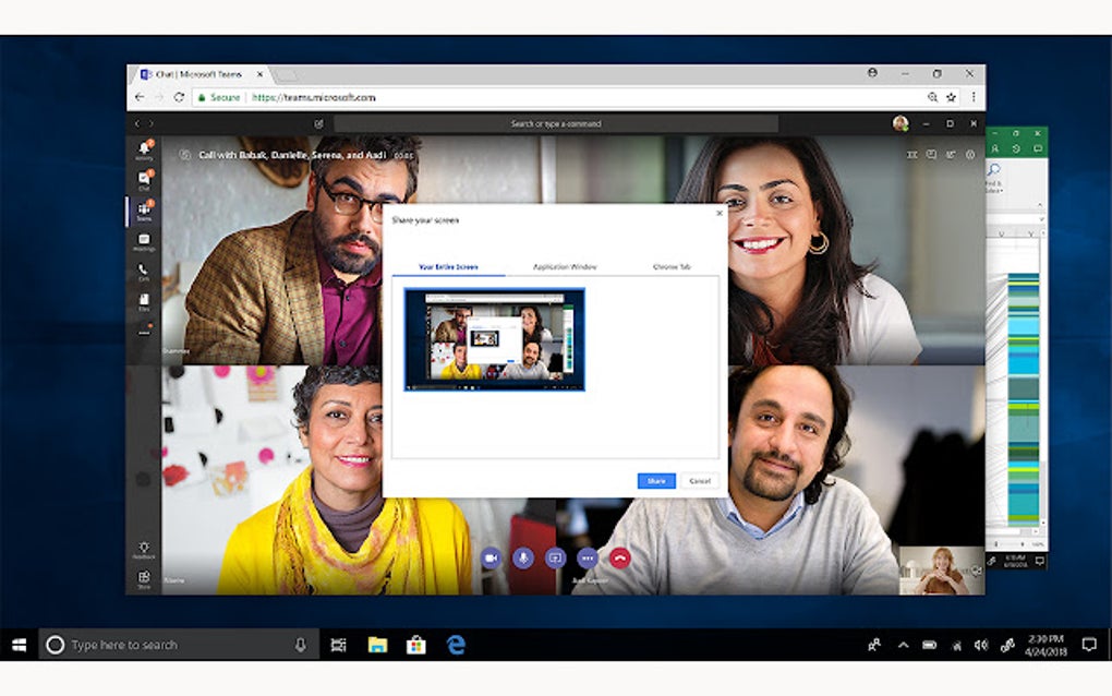 Microsoft Teams Screen sharing لنظام Google Chrome - الامتداد تنزيل