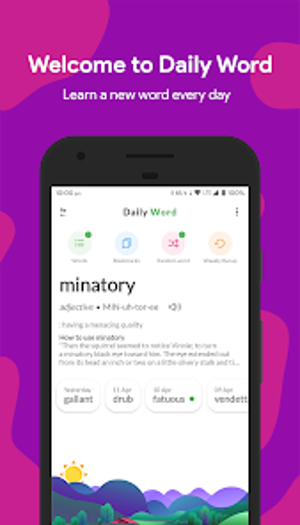 Daily Word Word Of The Day Voor Android Download