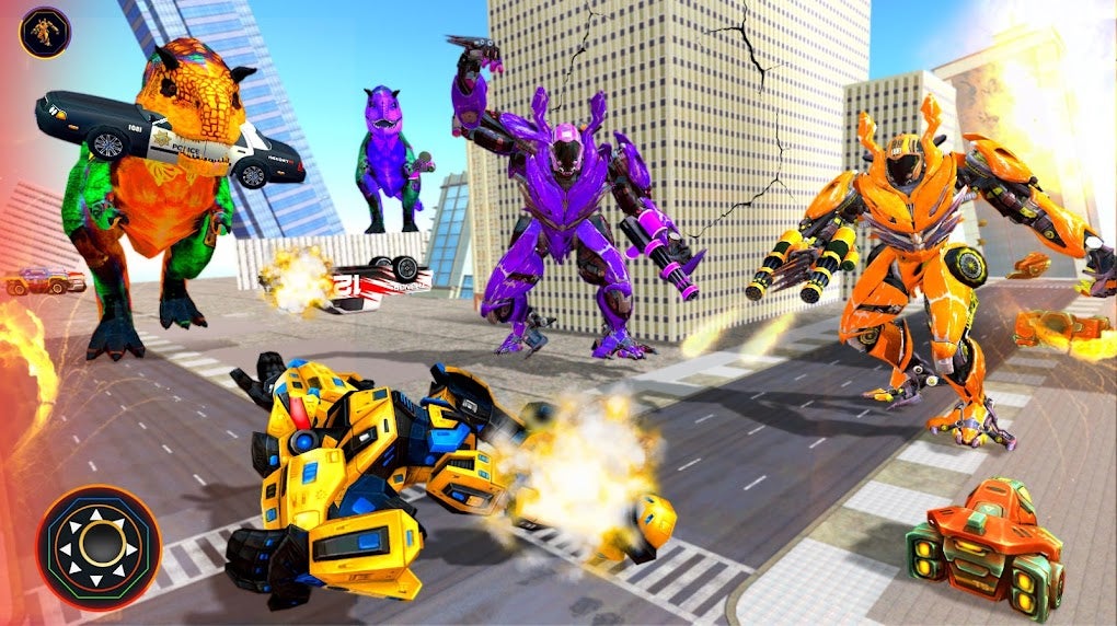 Dinosaur Robot Transform Car for Android Download