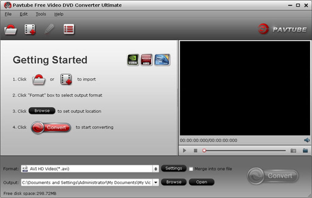 pavtube free video dvd converter