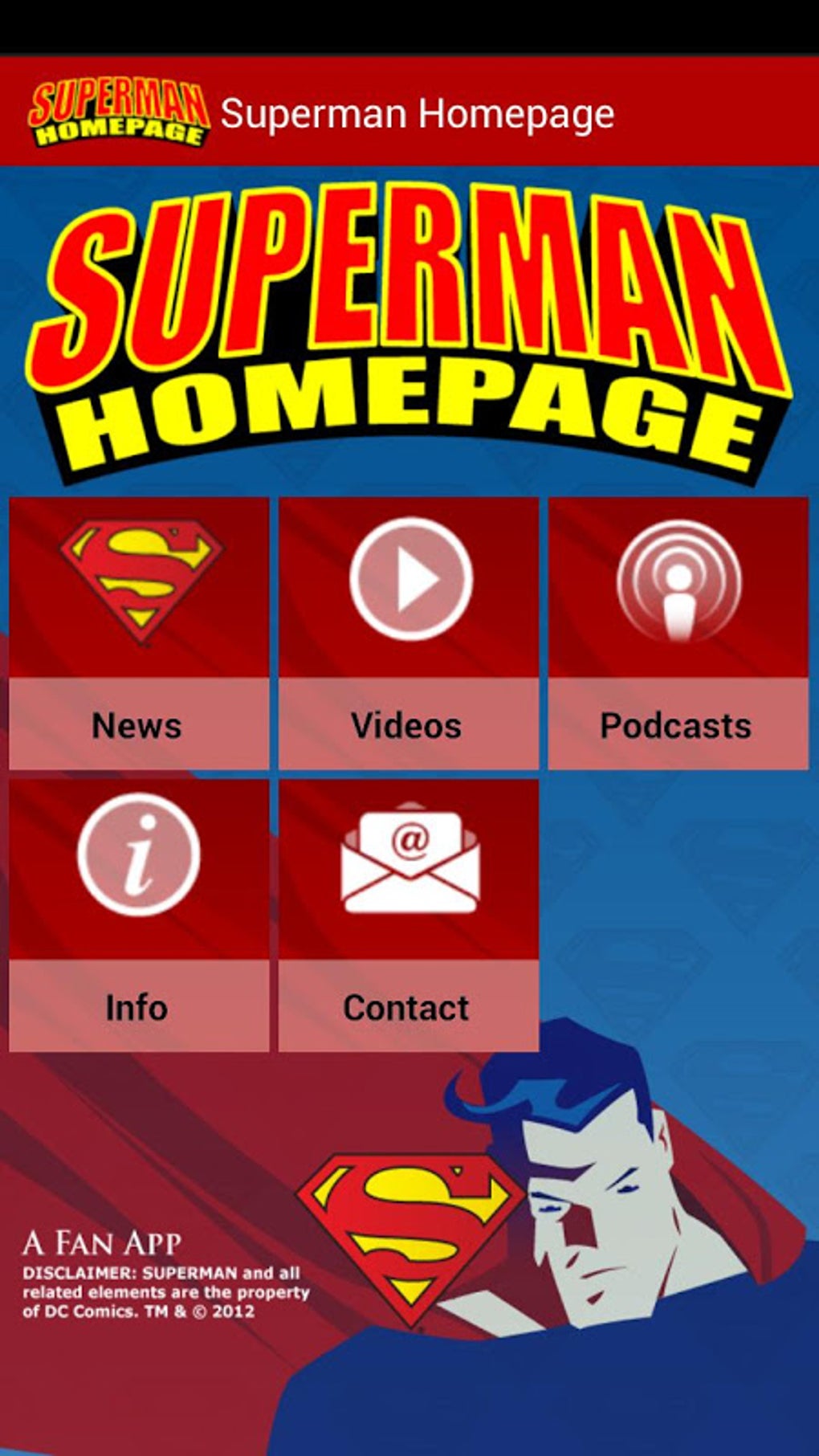 Superman Homepage APK для Android — Скачать