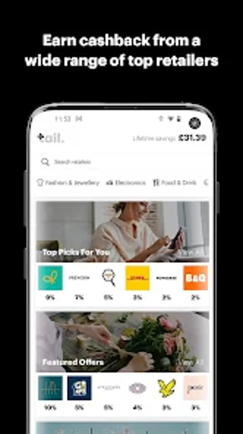 Android Için Tail - UK Cashback Rewards APK - İndir