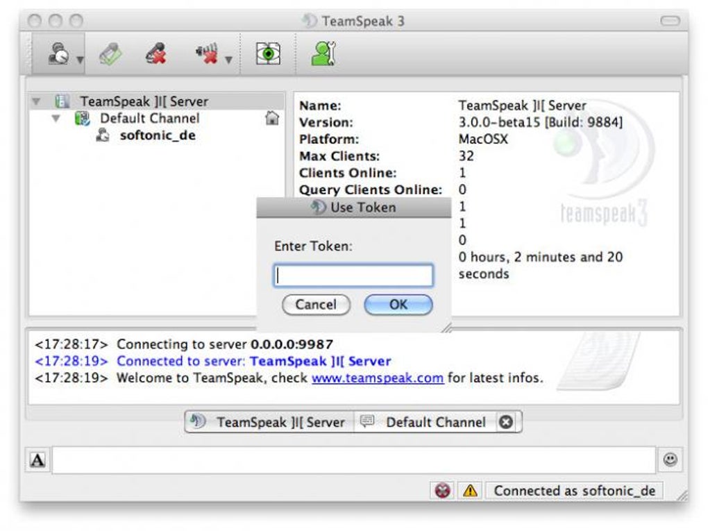 Как запустить teamspeak на mac