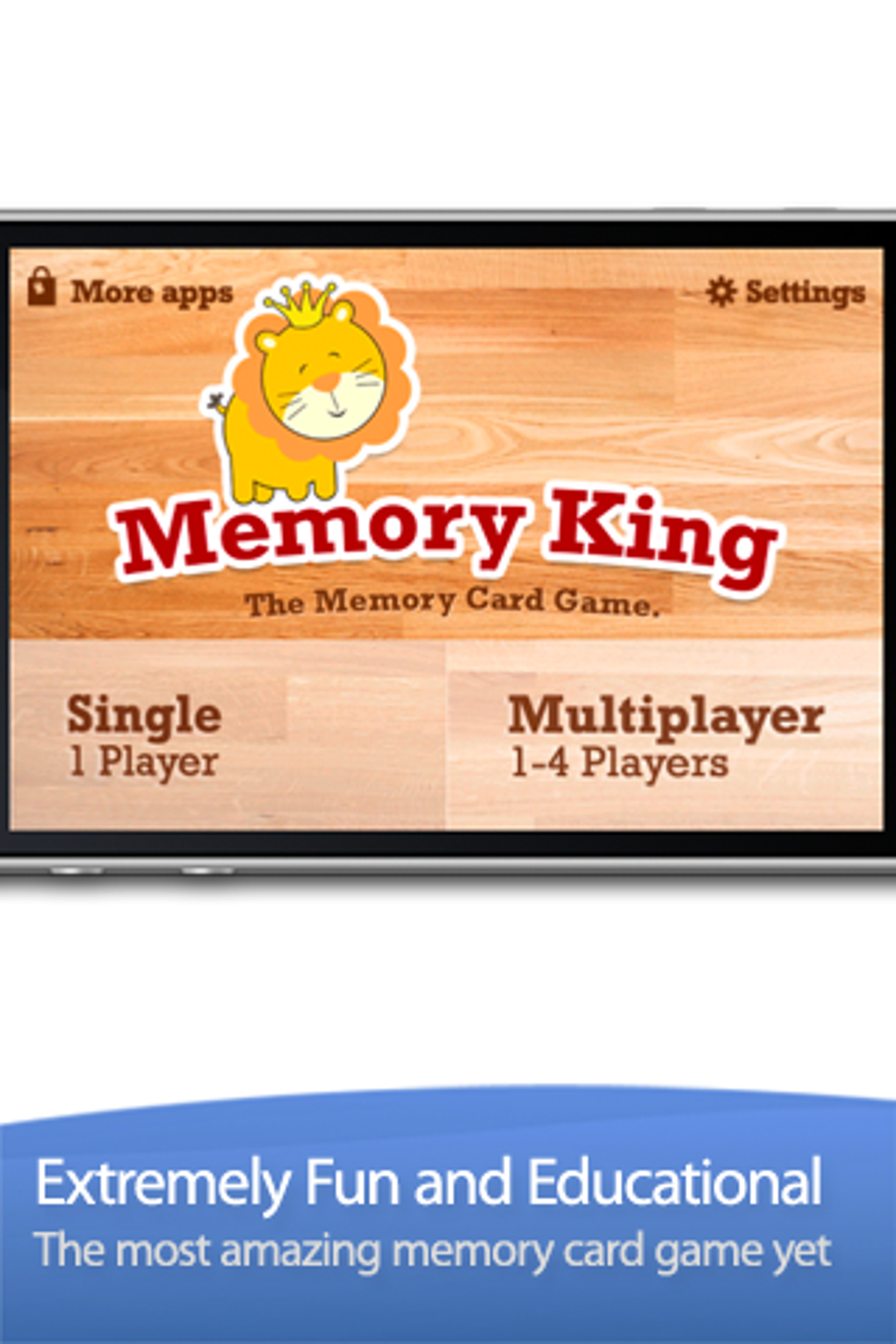 Memory King The Memory Cards Matching Game для iPhone — Скачать