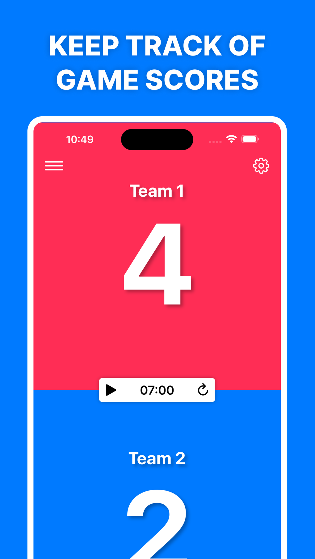 Scoreboard Point Tracker For IPhone Download