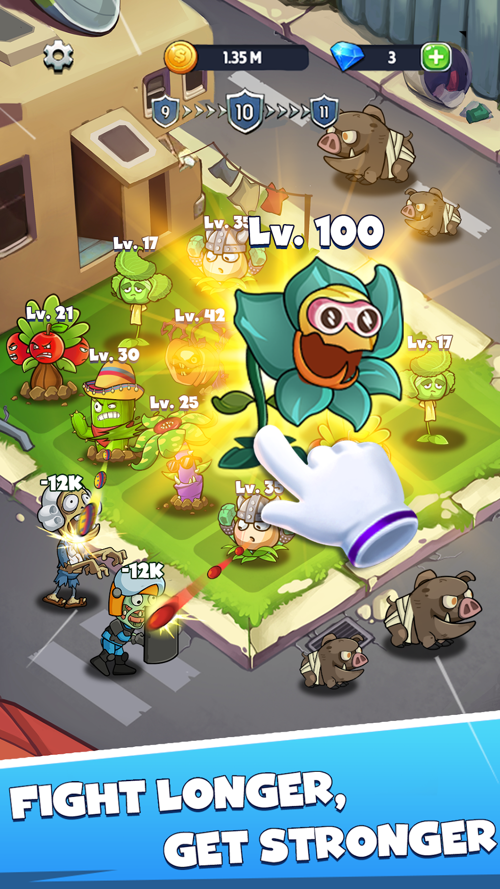 Merge Plants Monster Defense для Android — Скачать