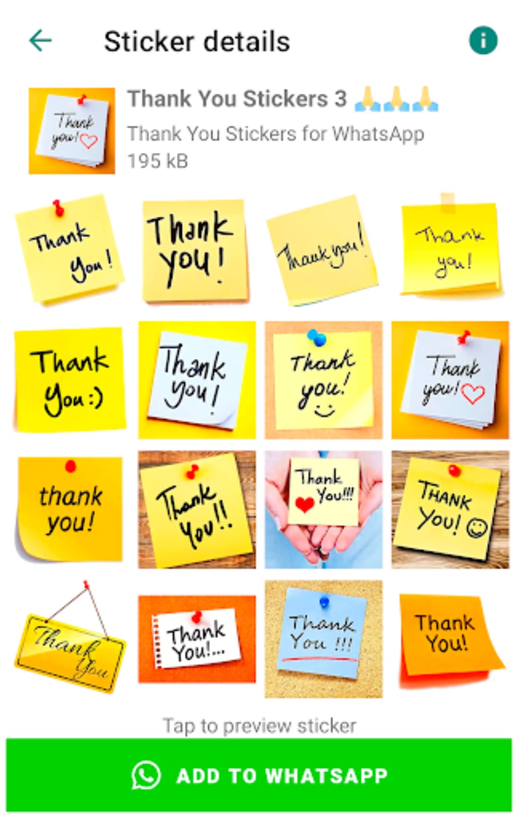 Thank You Sticker for WhatsApp for Android - Download