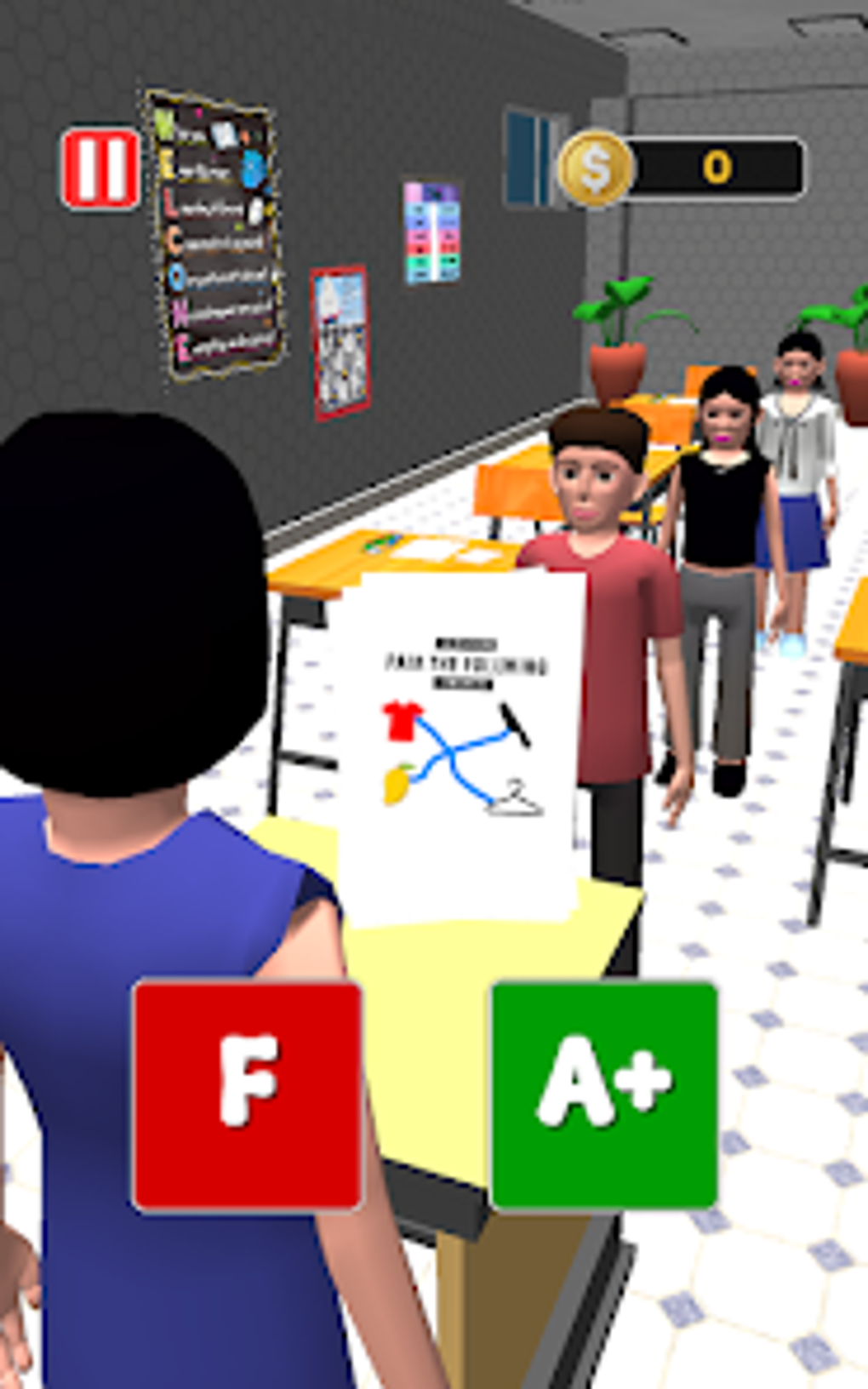 Paper pass fail teacher game per android download