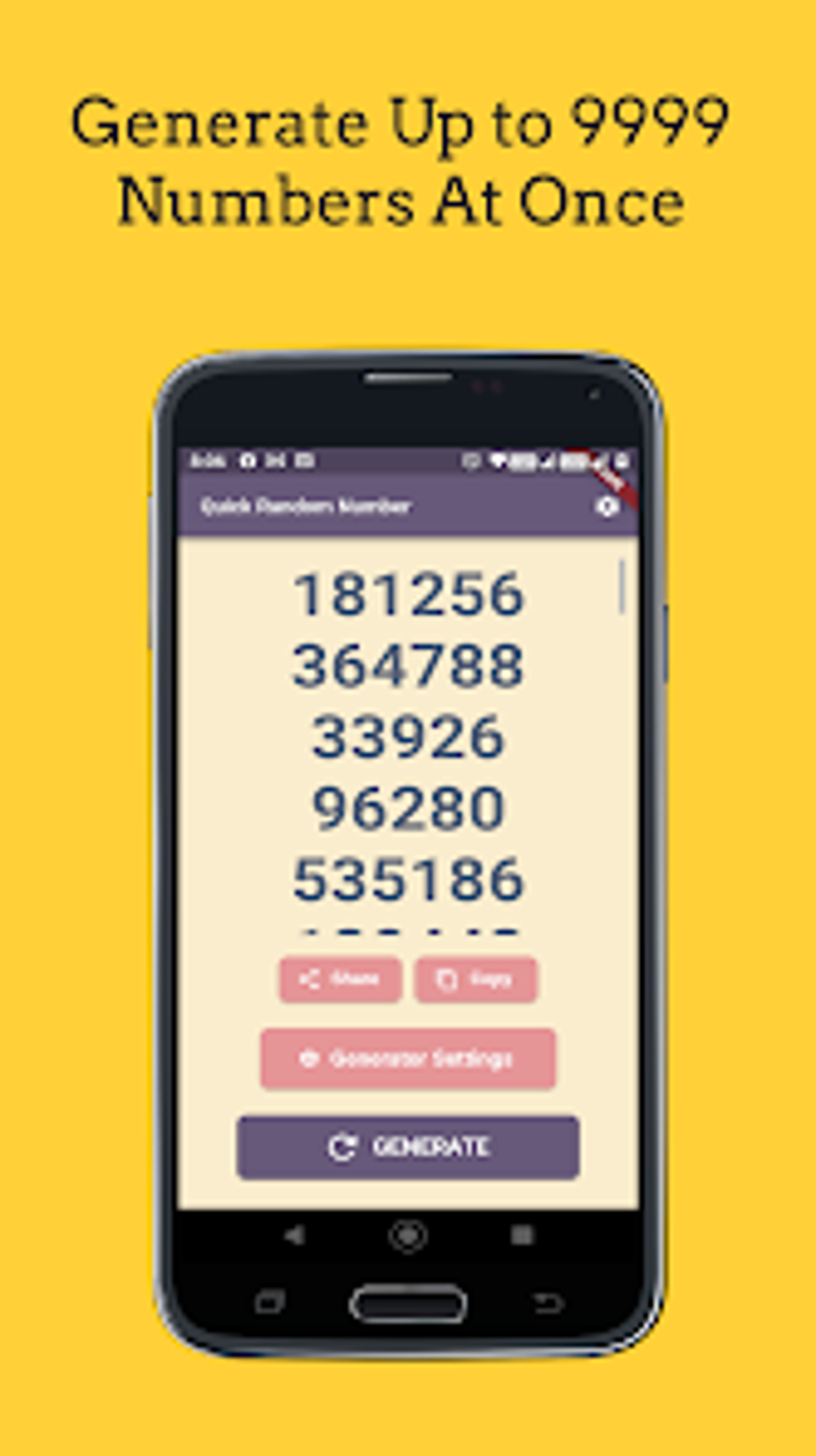 Random Number Generator для Android — Скачать