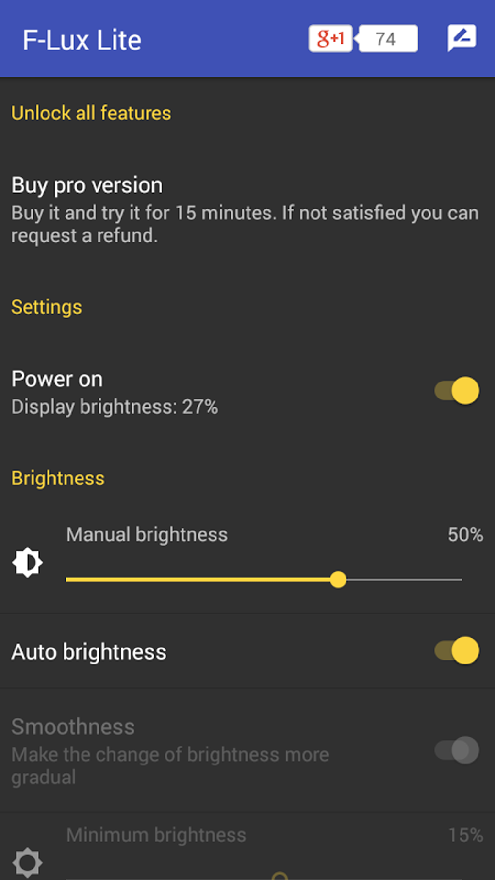 Screen Dimmer Lite APK для Android — Скачать