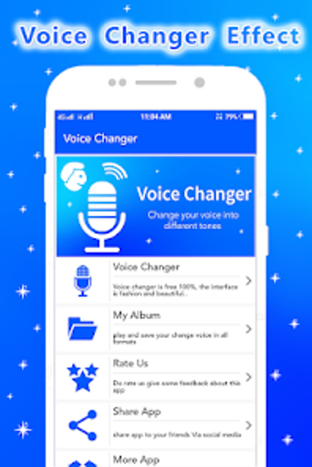 Voice Changer для Android — Скачать