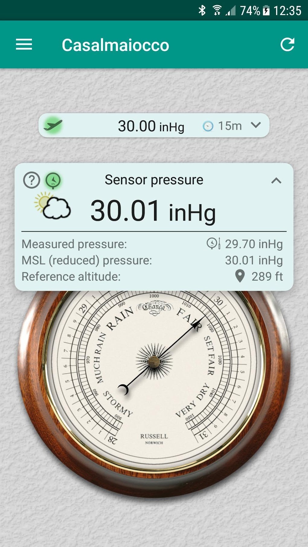 Accurate Barometer PRO для Android — Скачать