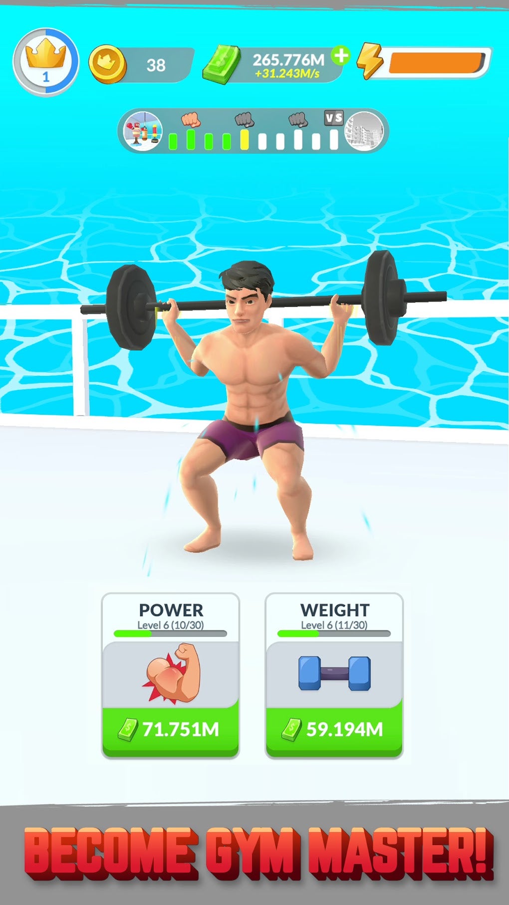 Idle Gym Life 3D для Android — Скачать