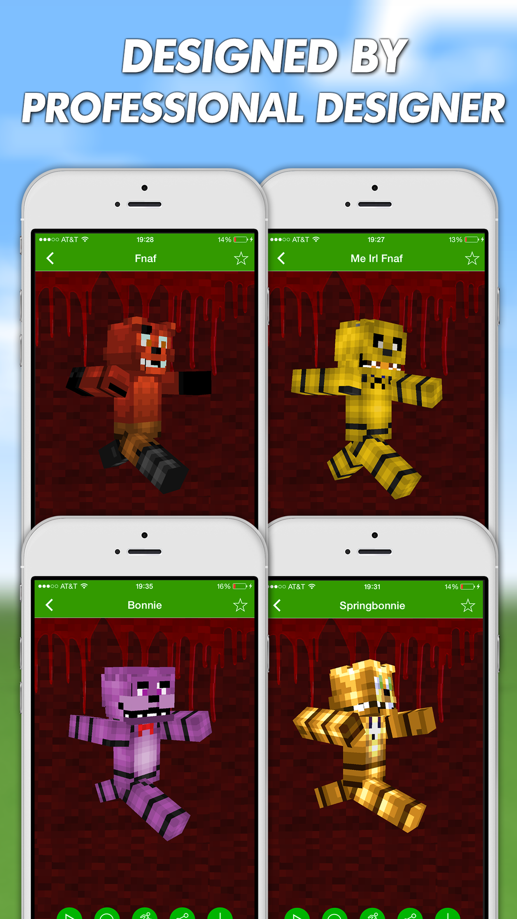 Fnaf Skins For Minecraft Pe Pocket Edition Pro Para Iphone Download