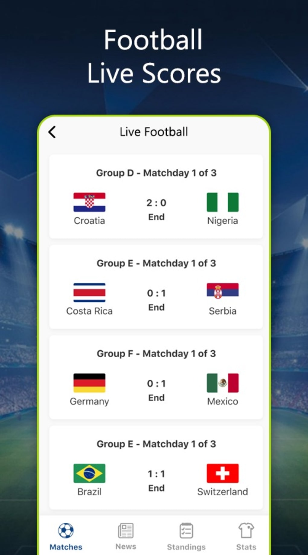 live football streaming hd events