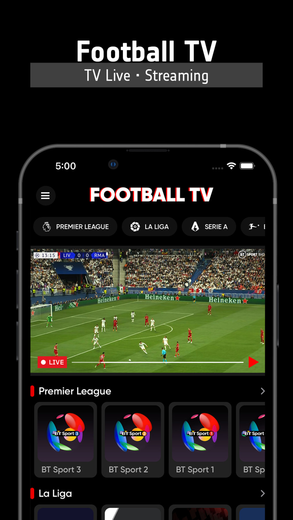 Football TV Live - Streaming for iPhone