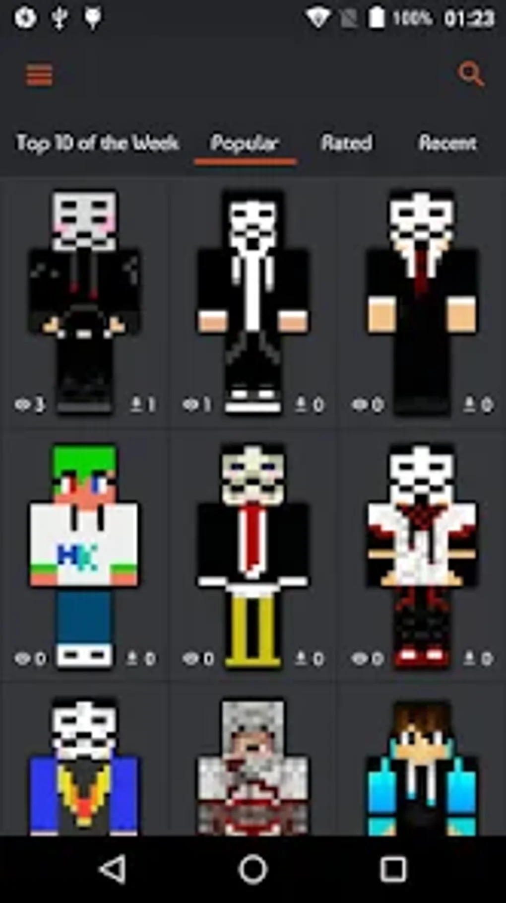 Hacker Skins for Minecraft PE para Android - Download