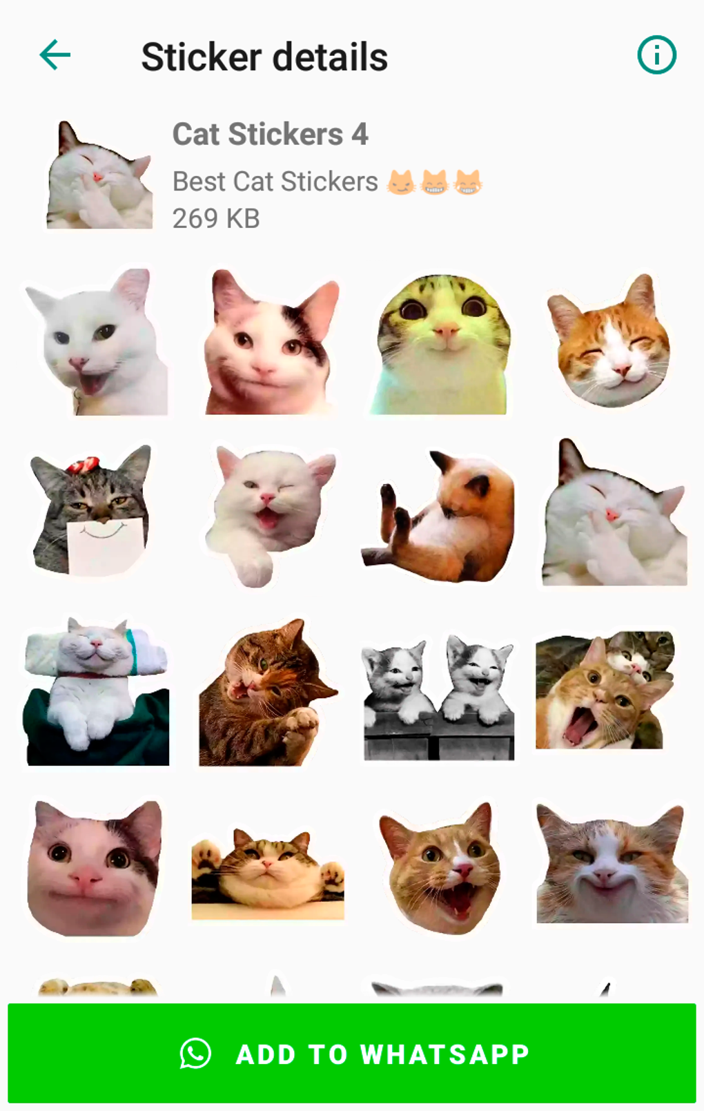 Cute Cat Stickers For WhatsApp Para Android Descargar Cute Cat Stickers For WhatsApp Para Android Descargar