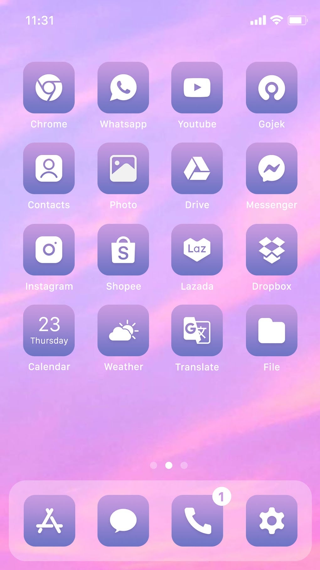 Wow Lavender Light Theme for Android - Download