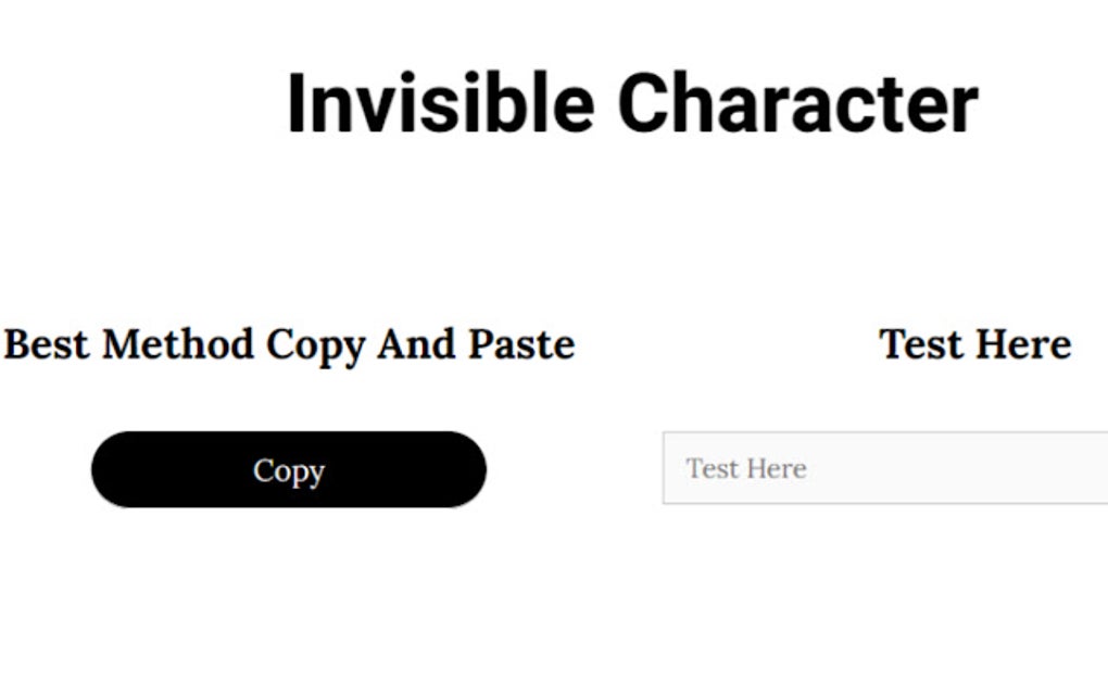 Invisible Character Para Google Chrome Extensi n Descargar