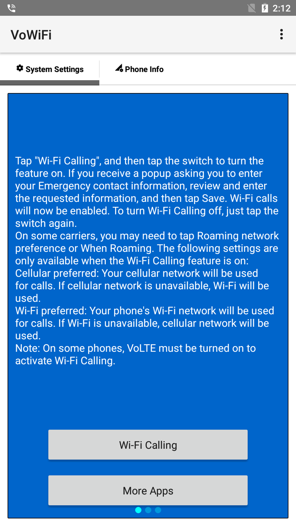 VoWiFi WiFi Calling для Android — Скачать