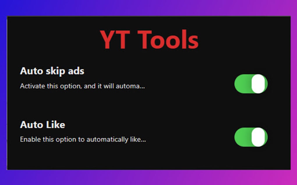 YouTube Tools for Google Chrome - Extension Download