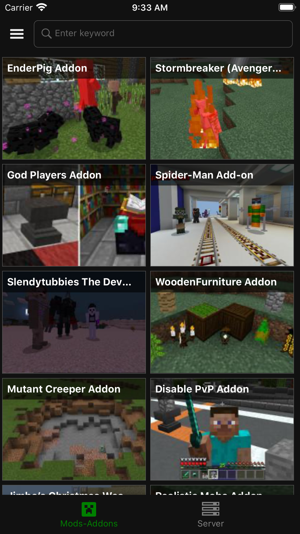 Addons - Mods for Minecraft PE for iPhone - Download