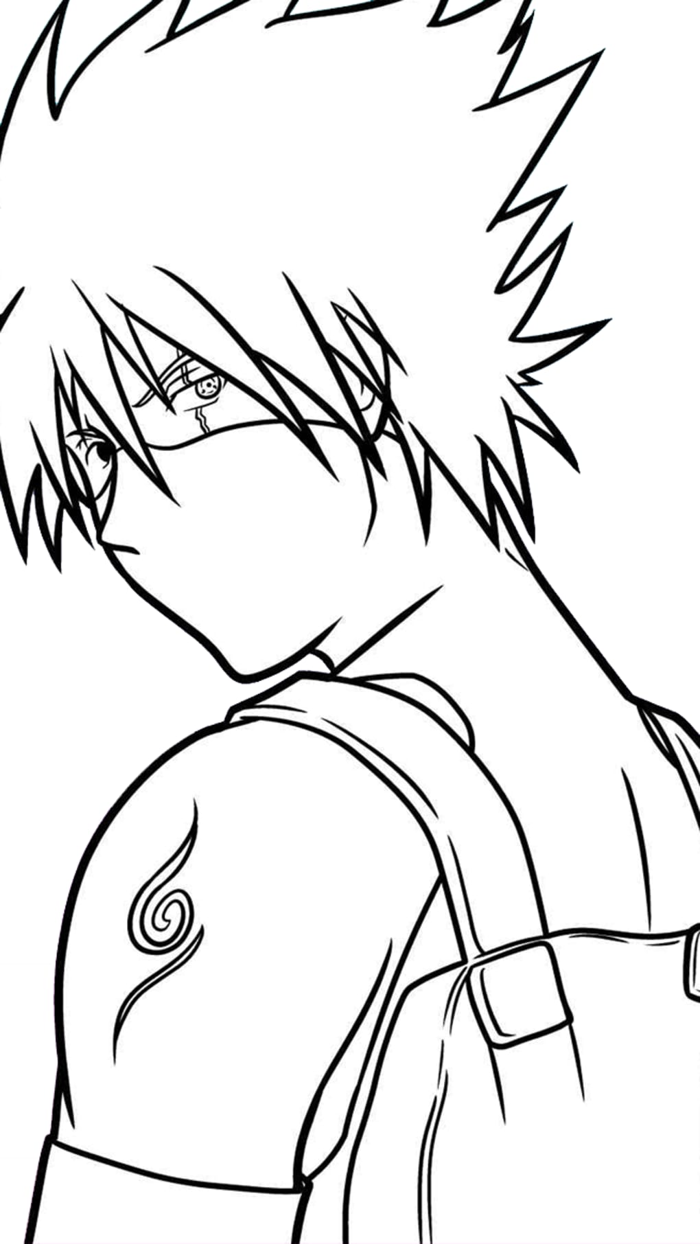Como desenhar o KAKASHI (Naruto) 