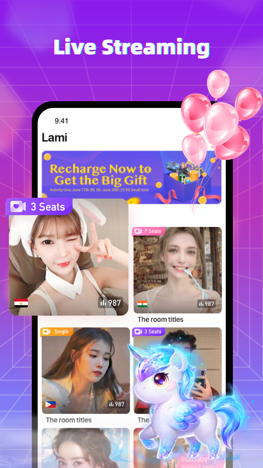 Lami - Live & Voice Chat – Apps no Google Play